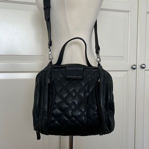 Marc by Marc Jacobs Moto Barrel Crossbody leather bag with detachable strap